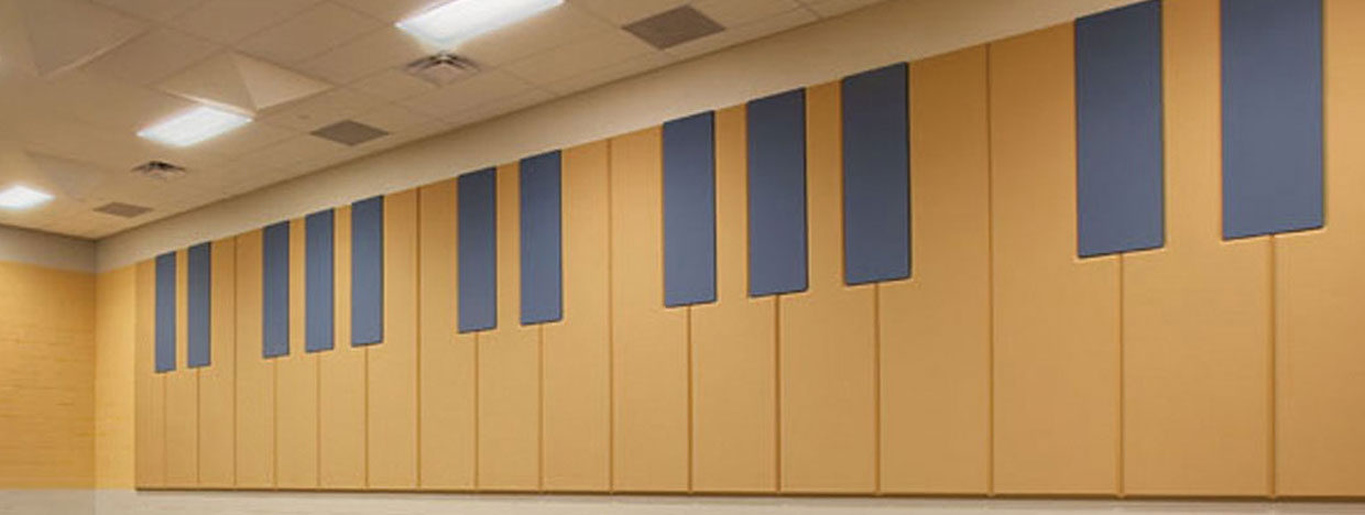 Fabric Wrapped Sound Absorbing Ceiling & Wall Panels