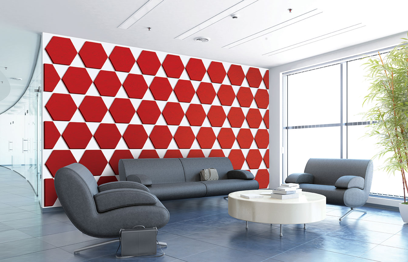 Polyester panels, acoustics